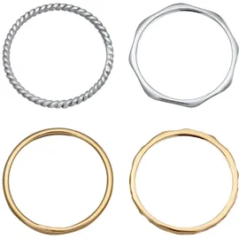 Elli Ring 925 Sterling Silber in Zweifarbig | Gr.: 58