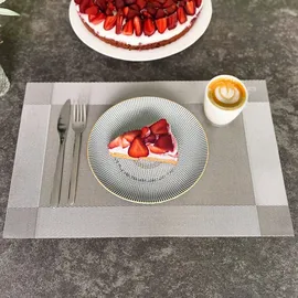 Intirilife Platzset, Taupe, Kunststoff, 30x0.16x45 cm, Wohntextilien, Tischwäsche, Tischsets