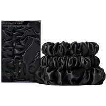 Slip Pure Silk Back To Basics Assorted Scrunchies - Dark Brown Haargummis Schwarz