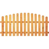 T&J Vorgartenzaun Hochbogen 200 x 80/95 cm Grün/Holz
