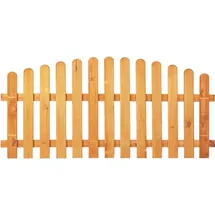 T&J Vorgartenzaun Hochbogen 200 x 80/95 cm Grün/Holz
