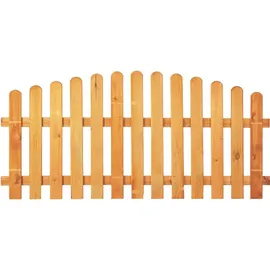 T&J Vorgartenzaun Hochbogen 200 x 80/95 cm Grün/Holz