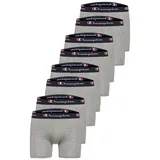 Champion Boxershorts 8er Pack Light Grey Melange / Blau S