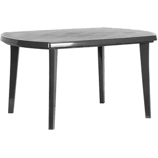 JARDIN Elise Gartentisch 137 x 90 x 73 cm graphit oval