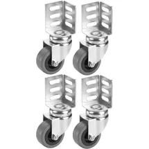 Dörner + Helmer Lenkrollen mit Winkelblech 4er-Set 50 mm x 22 mm