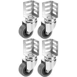 Dörner + Helmer Lenkrollen mit Winkelblech 4er-Set 50 mm x 22 mm