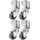 Dörner + Helmer Lenkrollen mit Winkelblech 4er-Set 50 mm x 22 mm