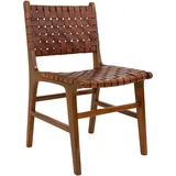 House Nordic Stühle 2er-Set PERUGIA - braun