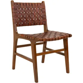 House Nordic Stühle 2er-Set PERUGIA - braun