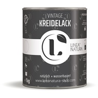 Linea Natura Vintage Kreidelack Kreidefarbe Möbellack Holzlack Antik Shabby Chic (1Kg, Dark Grey)