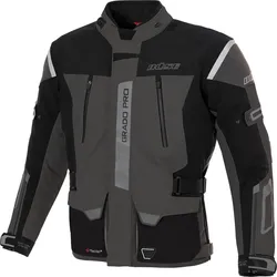 Büse Grado Pro wasserdichte Motorrad Textiljacke, schwarz-grau, Größe 54 für Männer