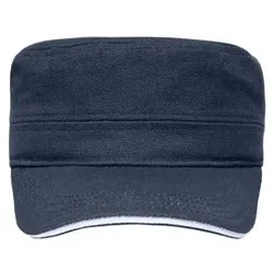 Sandwich Cap Military MB6555, navy-blau/weiß, Einheitsgröße - navy