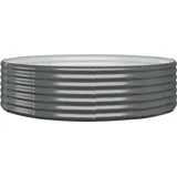 vidaXL Hochbeet 140 x 140 x 36 cm Anthrazit