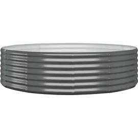 vidaXL Hochbeet 140 x 140 x 36 cm Anthrazit