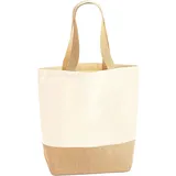 Westford Mill Jute Base Canvas Shopper Natural 24 x 41 x 13 cm