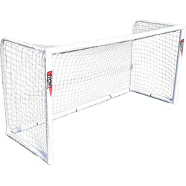 Netsportique POWERSHOT® Fußballtor - 2,4 x 1,6 m - Made IN Germany - Super stabil - aus uPVC - WETTERFEST - Mit Klicksystem und wählbarem Zubehör