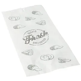 Papstar Fleischerbeutel, Kraftpapier, gefädelt groá, Lebensmittelverpackung, Weiss
