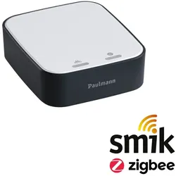 Paulmann Smart Home Zigbee Gateway Smik, Weiß, Anthrazit, Intelligente Lichtsteuerung