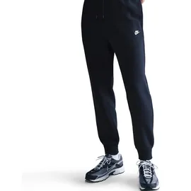 Nike Sporthose NIKE SPORTSWEAR "M NK CLUB BB JOGGER", Herren, Gr. S, N-Gr, obsidian, obsidian, weiß, Obermaterial: 80% Baumwolle, 20% Polyester, Hosen Sporthose, aus angerautem Fleece, mit elastischem Bund und Kordelzug