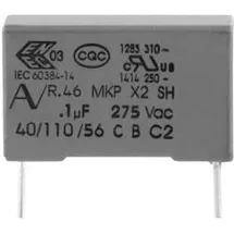 Kemet R46KR422000M1M+ 1 St. MKP-Funkentstör-Kondensator radial bedrahtet 2.2 μF 275 V 20 % 27.5 mm (L x B x H) 32 x 14 x 28 mm Piece