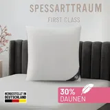 SPESSARTTRAUM Federkopfkissen First Class 80 x 80 cm Weiß