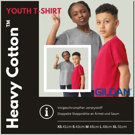 Gildan Kinder Heavy Cotton Youth T-Shirt \5000B\" black L (176)"