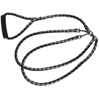 Kerbl Doppelleine, Schwarz/Grau, 140cm x 12mm, 48 Stück