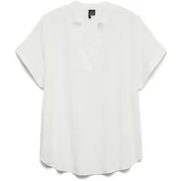 Vero Moda Blusenshirt Casual Splitneck Weiß S