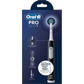 Oral-B Pro Series 1 schwarz/weiß + 2. Handstück + Aufsteckbürsten 2 St.