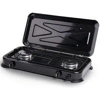 Camp4 Gaskocher Mary 2-flammig Campingkocher 50mbar mit Zündsicherung