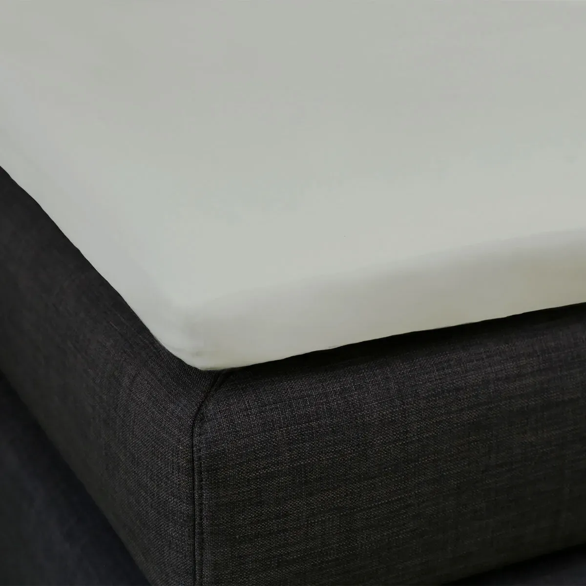 Formesse Bella Donna Topper Spannbetttuch La Piccola 200x210 - 200x220 cm | zement - grau