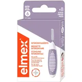 elmex Interdentalbürste lila (Größe 6, 1,1mm), 1 x 8 Stück - Interdentalbürsten für die Reinigung großer Zahnzwischenräume