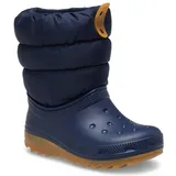 Crocs CLASSIC NEO PUFF BOOT K Winterboots Snowboots, Winterstiefel zum Schlupfen blau 36 EU (J4)