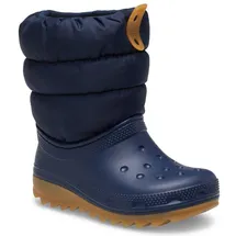 Crocs CLASSIC NEO PUFF BOOT K Winterboots Snowboots, Winterstiefel zum Schlupfen blau 36 EU (J4)
