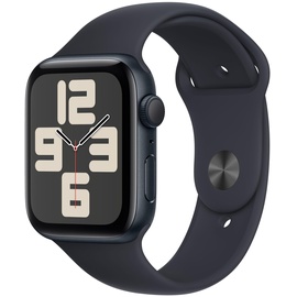 Apple Watch SE 2023 GPS 44 mm Aluminiumgehäuse mitternacht, Sportarmband mitternacht S/M