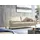 Home Affaire 2-Sitzer HOME AFFAIRE "Apiro bequem, eleganter Metallfuß, bodenfrei. Breite 158cm", beige (natur), B:158cm H:87cm T:88cm, Sofas, auch mit motorischem Sitzvorzug, Dickleder, Federkern