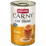 Animonda Carny Drink Katzensnack Drink mit Huhn (24 x 140ml), Kazensuppe, Katzensnack ohne Milch, Getreide und Zucker von animonda