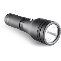Cressi Astra 2100 Torch Black - Hochleistungs LED Unterwasserlampe mit hoher Leuchtkraft, 2100 Lumen, Wasserdicht, IPX8, 100m, Unisex, Schwarz und Kompakt für Tauchen, Angeln, Wassererkundungen