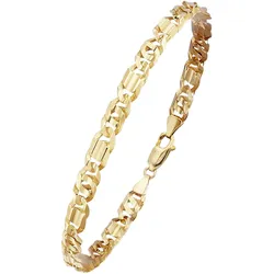 Armkette FIRETTI "Schmuck Geschenk Silber 925 Armschmuck Armkette Rebhunaugenkette" Gr. 21, gold (gelbgoldfarben), Armbänder, Damen, 21, Gelbgold 375