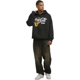 MERCHCODE Coca Cola Refreshed Oversize Hoodie | Schwarz
