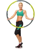 Ocean 5 Crazy Hoop Light Hula Hoop Reifen | 1,2 kg Hula Hoop Reifen Erwachsene mit Schaumstoff | Bauchtrainer zum Abnehmen | Hula Hoop mit Gewicht | Fitness Hula Hoop Reifen