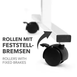 Office Marshal Filz-Moderationstafeln Einteilig Mit Rollen 150 x 120 cm