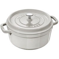 Staub Cocotte 24 cm rund weisser trüffel