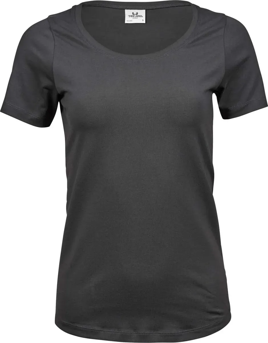 Tee Jays Damen Stretch T-Shirt 450 dark grey (solid) S