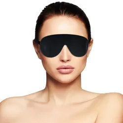 Bdsm maske schwarze brille