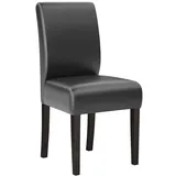 GGM Möbel Bistrostuhl Leo Big Leder Schwarz 2er Set
