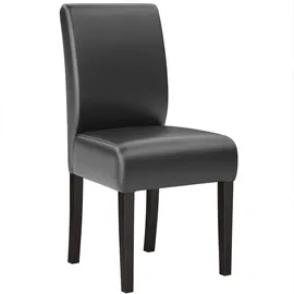 GGM Möbel Bistrostuhl Leo Big Leder Schwarz 2er Set