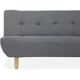 Beliani Beliani, Sofa Schlaffunktion Stoffbezug dunkelgrau gesteppt Schlafsofa Alsten