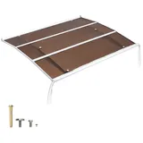 Vevor Vordach 120 x 100 cm braun