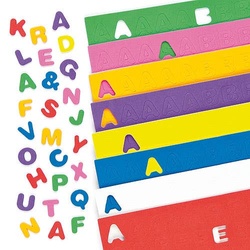 Selbstklebende Schaumstoff-Großbuchstaben (pro Set 600) Bastelbedarf Verzierung & Dekorationen